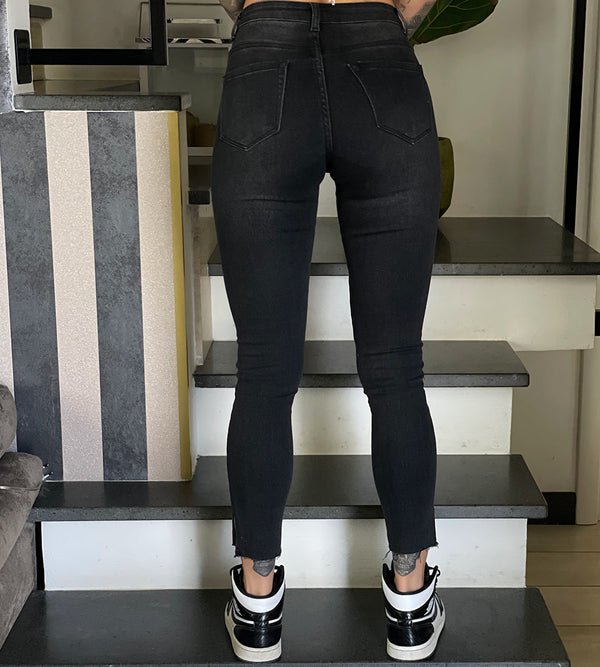 Jeans stretch vita alta